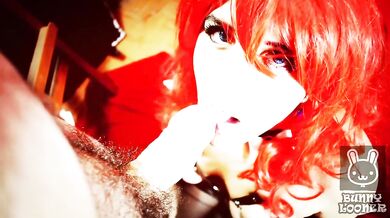 Bowsette Destroys You POV Blowjob Gushing Cumshot Big Tits Latina Leather Redhead