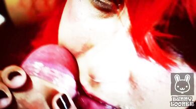 Bowsette Destroys You POV Blowjob Gushing Cumshot Big Tits Latina Leather Redhead