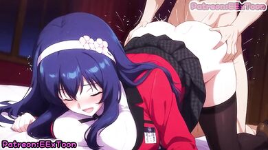 Kakegurui Hentai Anime Hanatemari Tsuzura Big Tits Blowjob Cumshot By eextoon