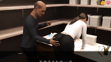 Older Office Boss Destroyed Secretary Girl With Tight Clothes