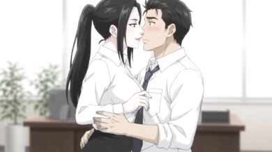Office secretary seduces boss for anal blowjob and squirt while fucking with stockings