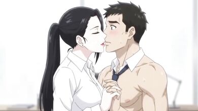 Office secretary seduces boss for anal blowjob and squirt while fucking with stockings