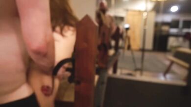 Real Amateur Couple Doggy Style Anal Destroyed on BDSM Bondage Table