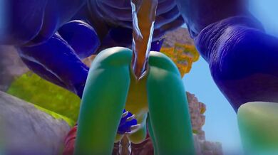 Destroyed Double Anal Squirting Monster Furry Threesome Rough Black