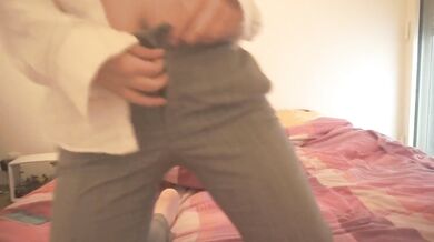 JOI Gushing Petite Teenager Choked On Bed