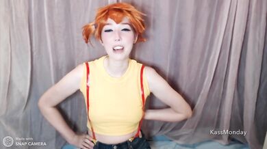 POV Misty Delivers Bare Bottom Spanking OTK As The Official Cerulean City Gym Leader