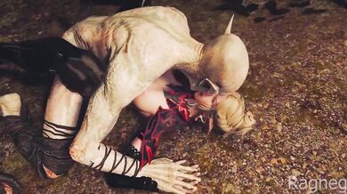 Elves Destroyed By Falmers Gushing Creampie Gangbang Monster Butt Big Tits Skyrim 3D HD