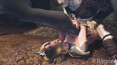 Elves Destroyed By Falmers Gushing Creampie Gangbang Monster Butt Big Tits Skyrim 3D HD
