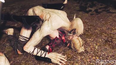 Elves Destroyed By Falmers Gushing Creampie Gangbang Monster Butt Big Tits Skyrim 3D HD