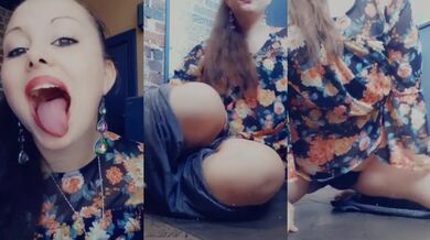 Solo Female Orgasm Public Exhibitionist Almost Caught Horny Babe Milf Big Tits Wet Pussy
