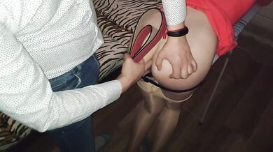 Belt Slap Teen Girlfriend Hard Anal Training Gonzo 60FPS 1080P