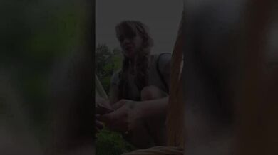 Smoking and Fucking My Cucumber After Hard Garden Work Cum Dripping Orgasm