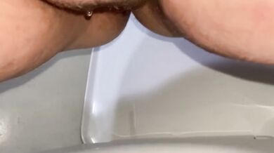 Hairy Pussy Gets Destroyed by Pissing Girls Golden Shower