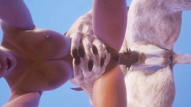 Olivia Furry Beast Destroys Tight Pussy and Ass with Massive Horse Cock Rough Bukkake Anal Gushing 60FPS