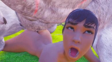 Olivia Furry Beast Destroys Tight Pussy and Ass with Massive Horse Cock Rough Bukkake Anal Gushing 60FPS