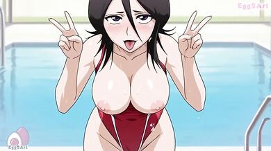 Big Tits Kuchiki Ruki Destroyed By Blow Job Hentai Anime Cumshot