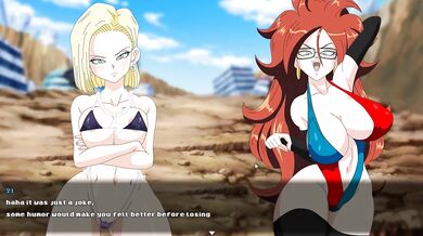 Super Slut Z Tournament Ep 3 Android 18 destroyed by giant dick old pervert god