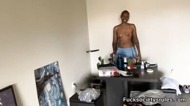 Ebony Lesbian POV Pussy Eating Roleplay Big Clit Sucking