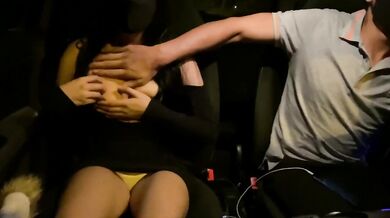 Heating Up Uber Driver for Public Sex in Car Infidelity HD Exclusive Amateur Reality
