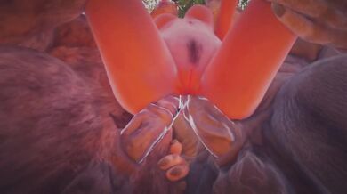 Rough Double Monster Anal Destroyed With Squirting Orgasm