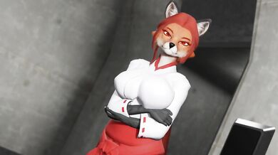 Hayami fox demon destroyed by giant cock deep throat gushing swallow