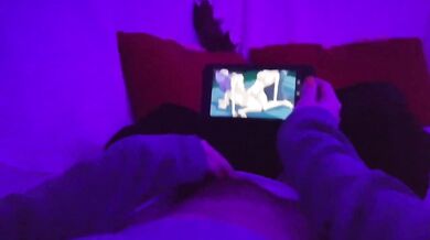 Redhead Amateur Teen Masturbating Watching Uncensored Lesbian Hentai Yuri At Home