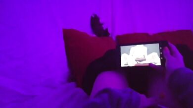 Redhead Amateur Teen Masturbating Watching Uncensored Lesbian Hentai Yuri At Home