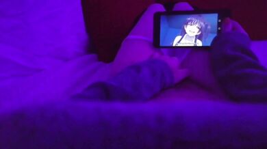 Redhead Amateur Teen Masturbating Watching Uncensored Lesbian Hentai Yuri At Home