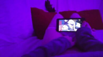 Redhead Amateur Teen Masturbating Watching Uncensored Lesbian Hentai Yuri At Home