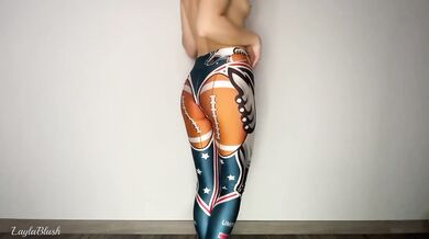 Try On Haul Destroyed Tight Yoga Pants Gushing Shaved Pussy And Ass POV