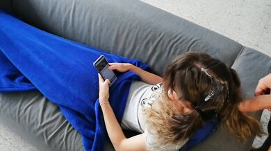 Piss Drenches Long Hair on Sofa While Cumsoaked Face Gushes Messy