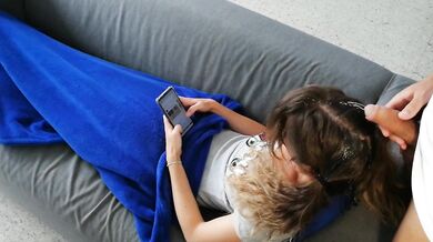 Piss Drenches Long Hair on Sofa While Cumsoaked Face Gushes Messy