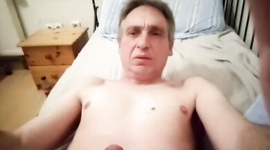 Solo Male Jerk Off Destroyed Gushing Cum in Own Mouth Eating Own Cum
