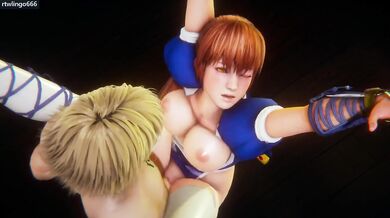 Kasumi DOA Ninja Gaiden Cosplay Rough Bondage Big Tits Big Ass Orgasm Cumshot Exclusive 3D Animation Hentai Clothed
