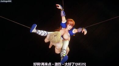 Kasumi DOA Ninja Gaiden Cosplay Rough Bondage Big Tits Big Ass Orgasm Cumshot Exclusive 3D Animation Hentai Clothed