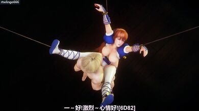 Kasumi DOA Ninja Gaiden Cosplay Rough Bondage Big Tits Big Ass Orgasm Cumshot Exclusive 3D Animation Hentai Clothed