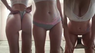 Verified Amateur MILF Destroyed Cotton Panties Wetting Pissing Pee Cum Gushing