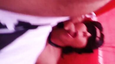 Spanish Brunette Bound On Floor Choked With Big Dick In Mouth Amateur Busty MILF Blowjob Bondage Fetish Verified HD