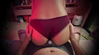 Real Virgin Grinding Lap Dance Trying To Make Him Cum Destroyed Gushing Choked