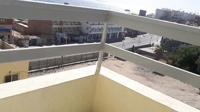 POV Balcony Overlooking Sea Risky Lesbian Sex Brunette Cunt Licking Gushing Cum Drip