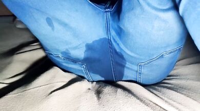 Sexy tired girl go back from party and wetting her jeans Destroyed Gushing Choked