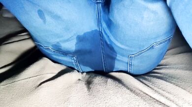 Sexy tired girl go back from party and wetting her jeans Destroyed Gushing Choked