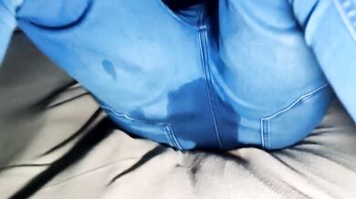 Sexy tired girl go back from party and wetting her jeans Destroyed Gushing Choked