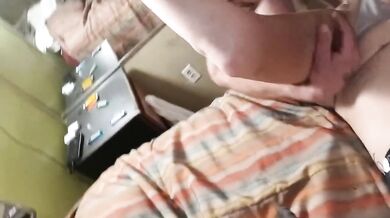 Brunette MILF Deep Throats and Runs from Big Dick White Boy
