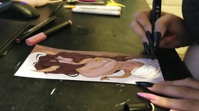 Drawn Hentai Monster Girl Destroyed by Plaguedoctress Gushing Choked