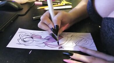 Drawn Hentai Monster Girl Destroyed by Plaguedoctress Gushing Choked