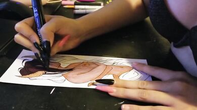 Drawn Hentai Monster Girl Destroyed by Plaguedoctress Gushing Choked