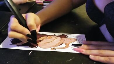 Drawn Hentai Monster Girl Destroyed by Plaguedoctress Gushing Choked