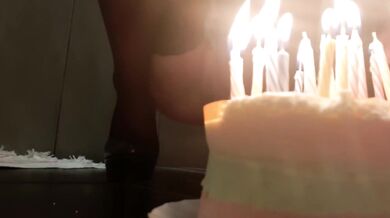 Pissed Birthday Girl Clogs Stockings High Heels With Extreme Piss