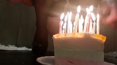 Pissed Birthday Girl Clogs Stockings High Heels With Extreme Piss